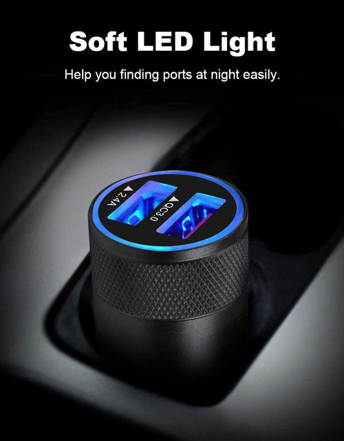 Load image into Gallery viewer, Fast Car Charger, Quick Charging 5.4A/30W Phone USB Adapter Rapid Plug 2 Port Cigarette Lighter Auto Charger Flush Compatible Samsung, Tablet, Iphone, Ipad, LG, Automobile
