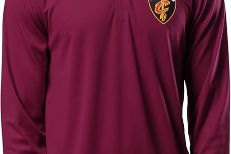 NBA Men'S Quarter Zip Long Sleeve Pullover T-Shirt