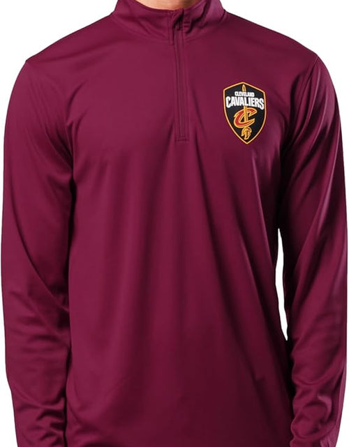 Load image into Gallery viewer, NBA Men'S Quarter Zip Long Sleeve Pullover T-Shirt
