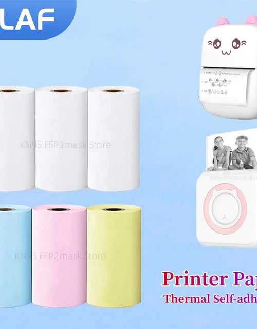 Load image into Gallery viewer, Olaf 57MM Rolls Mini Printer Thermal Paper Label Sticker Self-Adhesive Printing Paper for Mini Printer Kids Instant Print Camera
