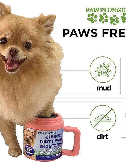Load image into Gallery viewer, Paw Plunger – the Muddy Paw Cleaner for Dogs – Saves Carpet, Furniture, Bedding and Cars from Dirty Paw Prints – Use This Dog Paw Cleaner after Walks – Soft Bristles, Convenient Cup Handle
