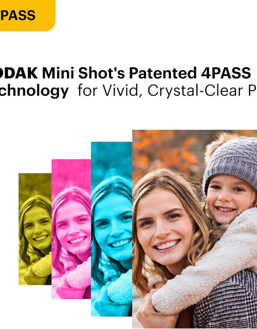 Load image into Gallery viewer, Mini 2 Retro 2.1X3.4” Portable Instant Photo Printer, Wireless Connection, Compatible with Ios, Android &amp; Bluetooth, Real Photo, 4Pass Technology &amp; Lamination Process, Premium Quality- Black
