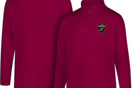 NBA Men'S Quarter Zip Long Sleeve Pullover T-Shirt