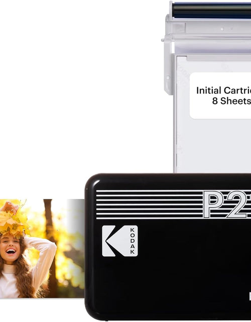 Load image into Gallery viewer, Mini 2 Retro 2.1X3.4” Portable Instant Photo Printer, Wireless Connection, Compatible with Ios, Android &amp; Bluetooth, Real Photo, 4Pass Technology &amp; Lamination Process, Premium Quality- Black
